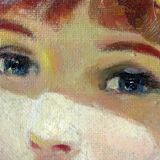 Fine Huile Sur Toile Impressionniste Society Lady par John Strevens (1902-1990)
