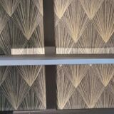 Restyled art deco bookcase shelf cabinet