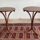 Pair of victorian empire style mahogany tables, 20th century