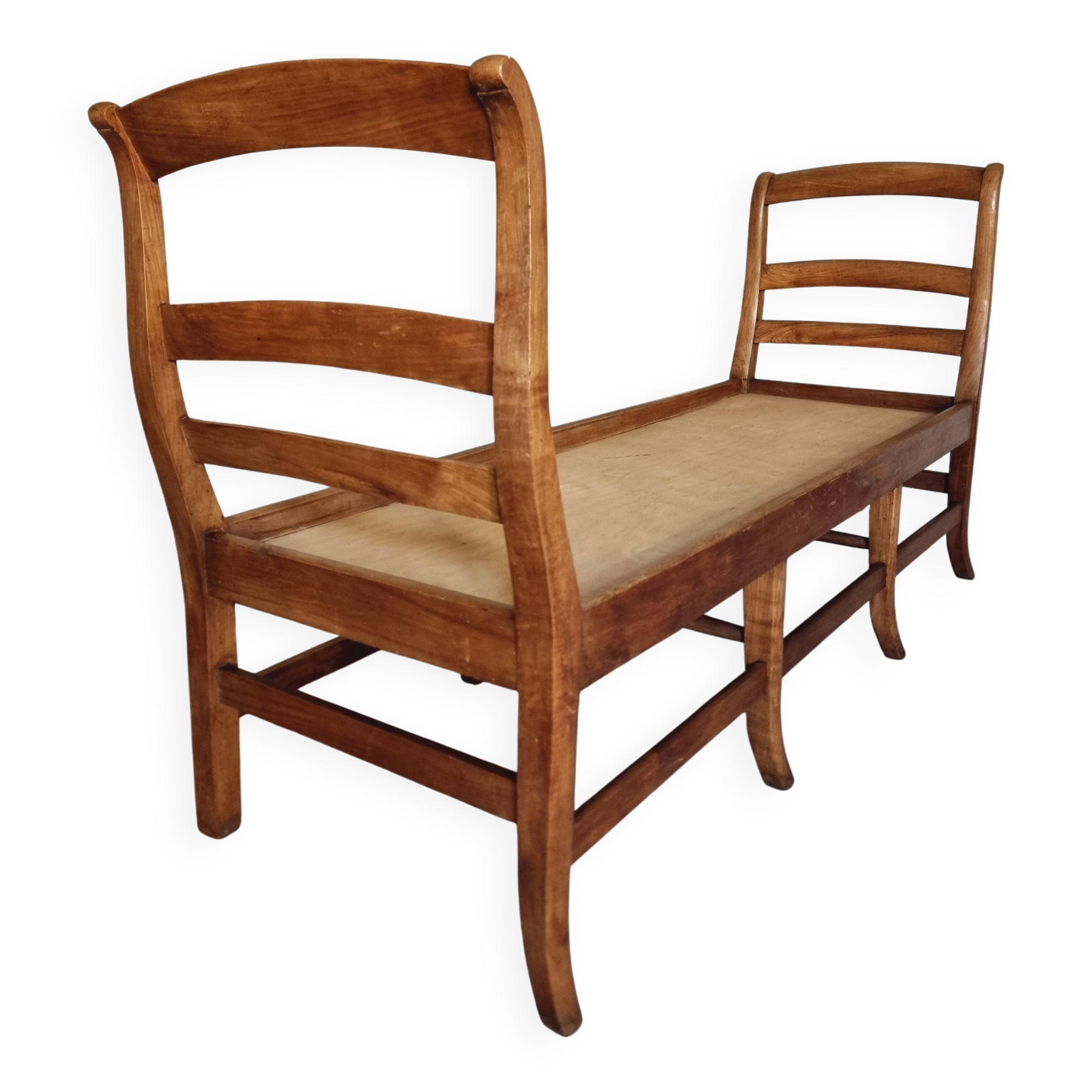 Antique Cherry Bench – Rustic French Daybed