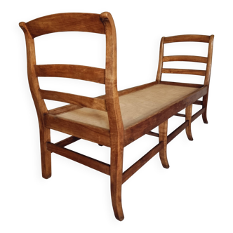Antique Cherry Bench – Rustic French Daybed