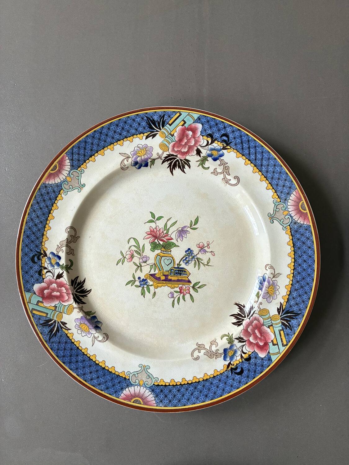 Victoria flower service Sarreguemines pottery set.