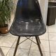 DSW chair black fibre black dowel walnut Eames Herman Miller vintage 1950