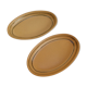 Lot of 2 Sarreguemines serving dishes.