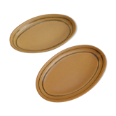 Lot of 2 Sarreguemines serving dishes.