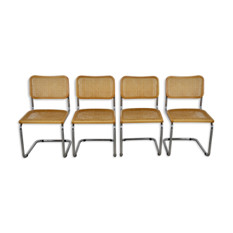 Set of 4 dinning chairs B32 by Marcel Breuer