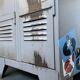 Industrial workshop cloakroom