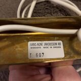 Hans Agne Jakobsson Silk fringe & brass pendant model T607, circa 1960.