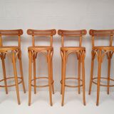 4 vintage bentwood stools and canning