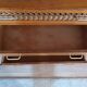Commode bois et rotin vintage années 50