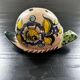 Painted stoneware snail