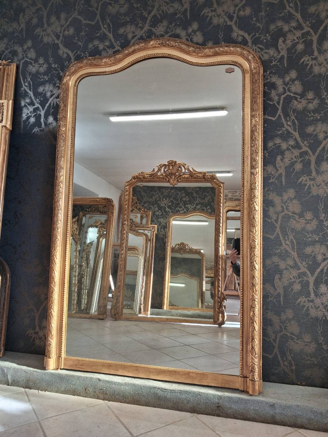 Louis Philippe period mirror, 193 x 120