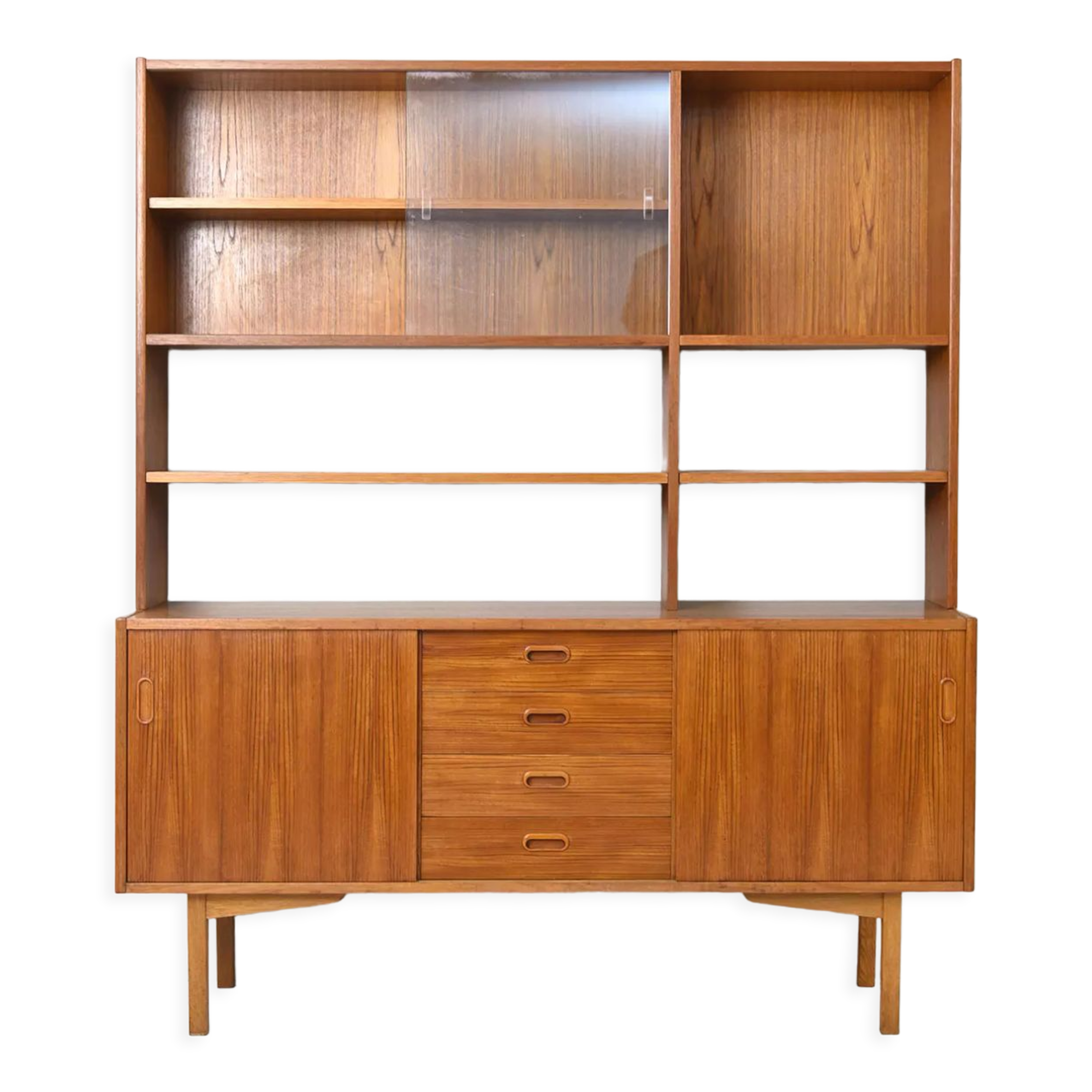 Scandinavian vintage sideboard with display case