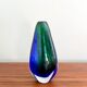 Vase murano bleu et vert