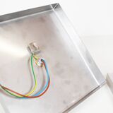 Paire de appliques murales en verre brutalistes par Albano Poli pour Poliarte, Italie 1970