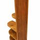 Art Deco corner shelf in French walnut, 1950.