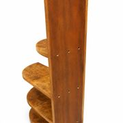 Art Deco corner shelf in French walnut, 1950.