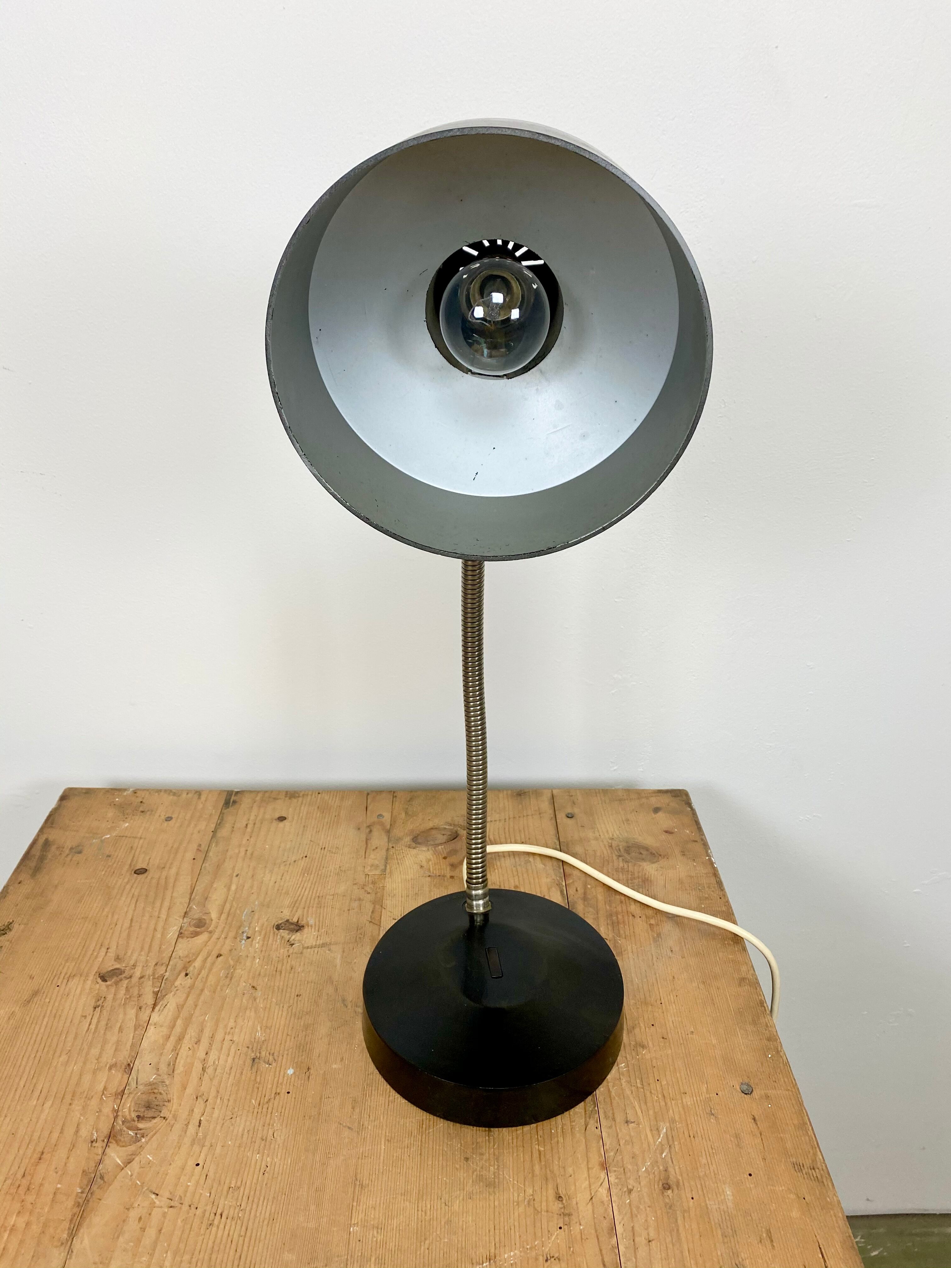Black bakelite table lamp, 1960s