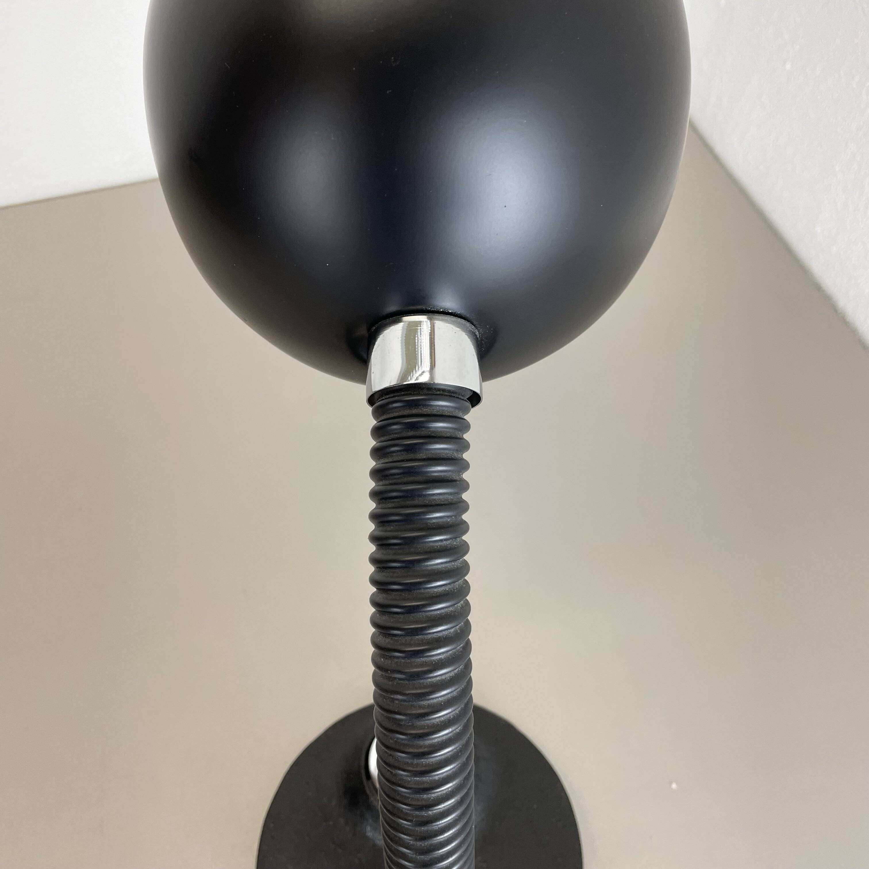 Modernist space age metal table light by hillebrand leuchten, germany, 1970s