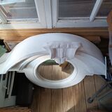 Mirror bull's eye in plaster