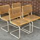 Suite de 4 chaises modèle Cesca b32 par Marcel Breuer Design