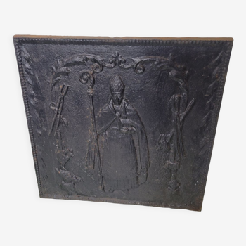 Plaque de cheminée saint éloi 47×46cms