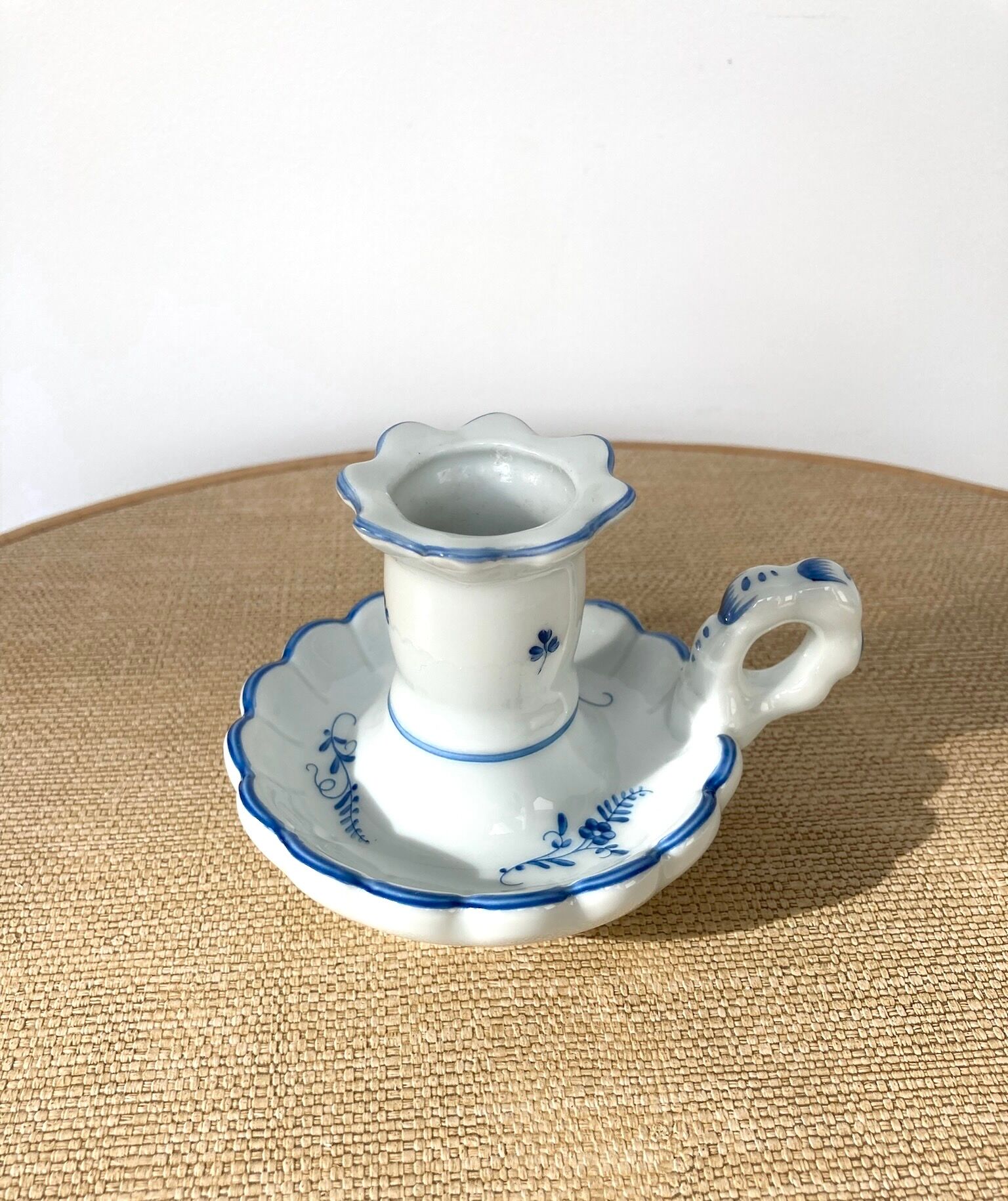 Limoges porcelain candle holder