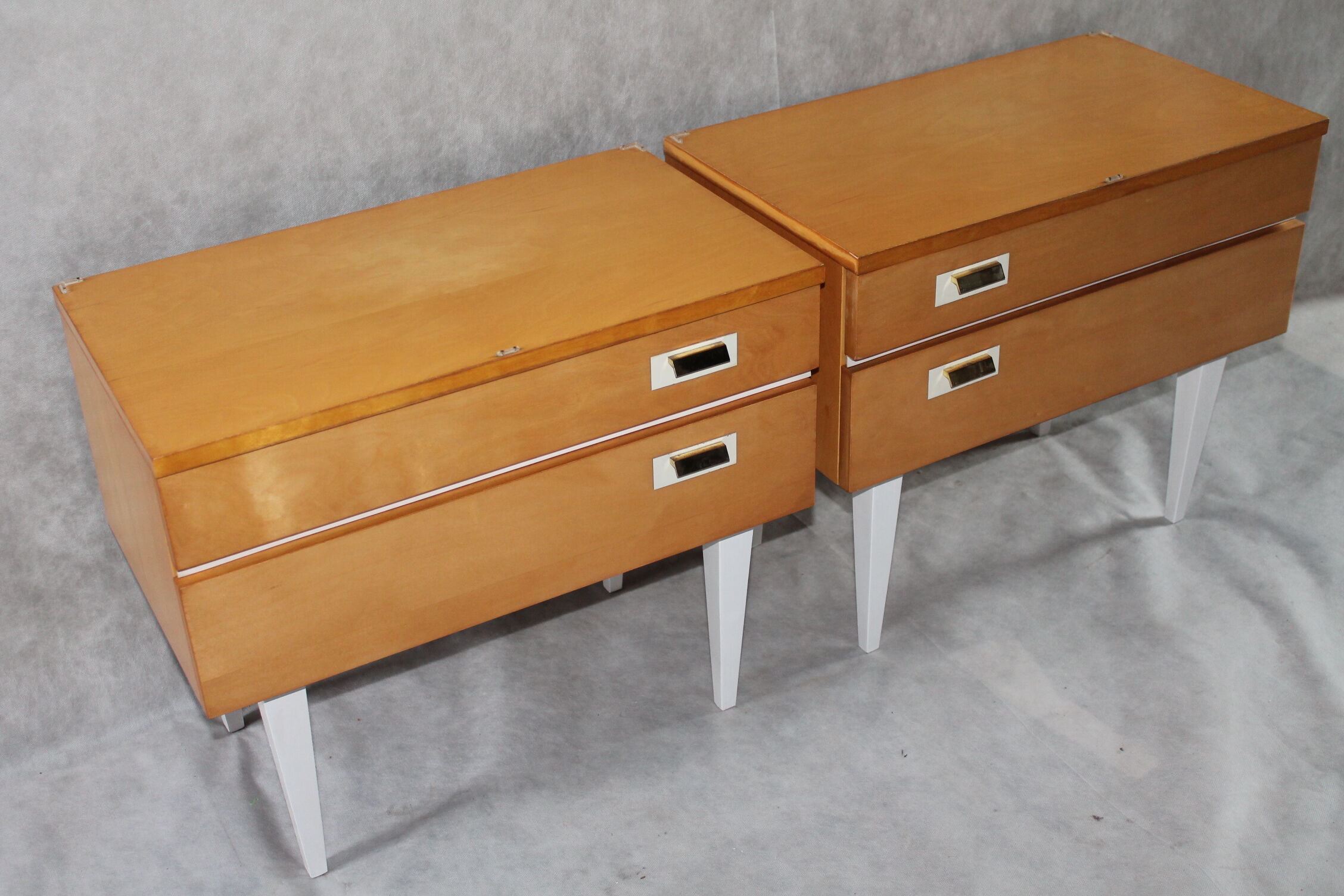 Pair of bedside tables, Germany, 1970s.