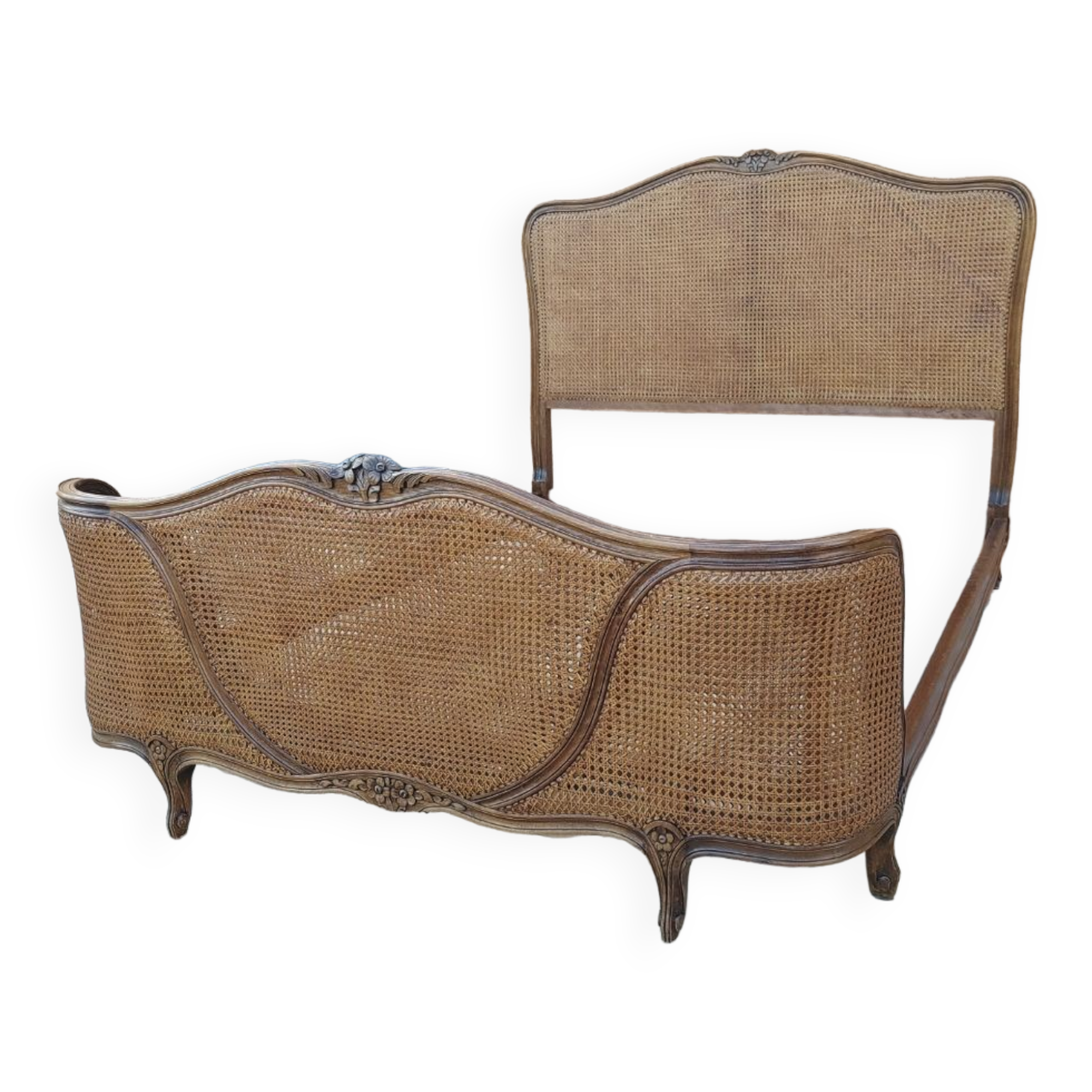 Bed basket cannage Louis XV style