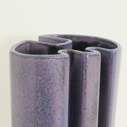 Multifaceted ceramic vase by Angelo Mangiarotti, Italy, 1968.