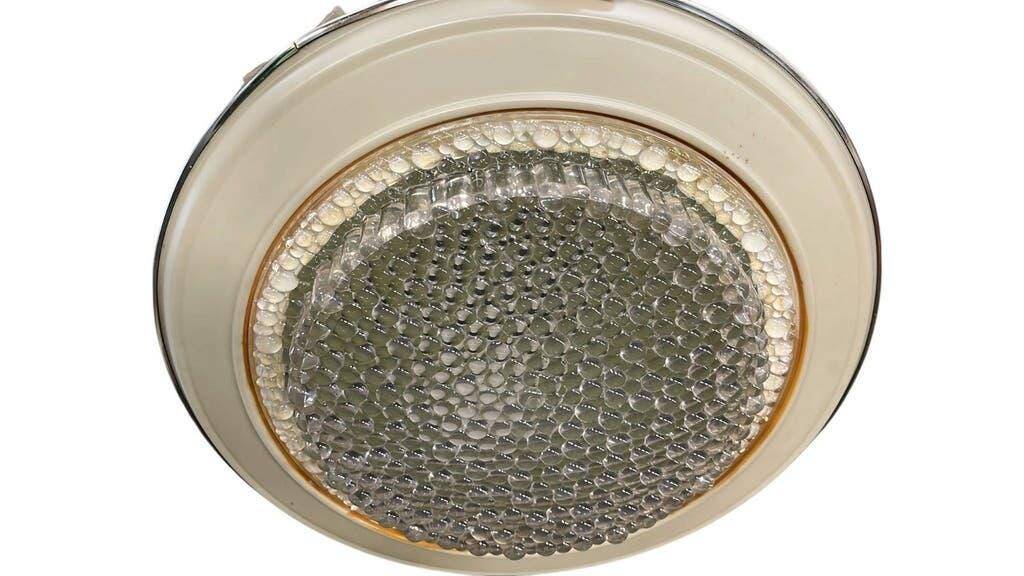 Vintage green UFO-shaped pendant light