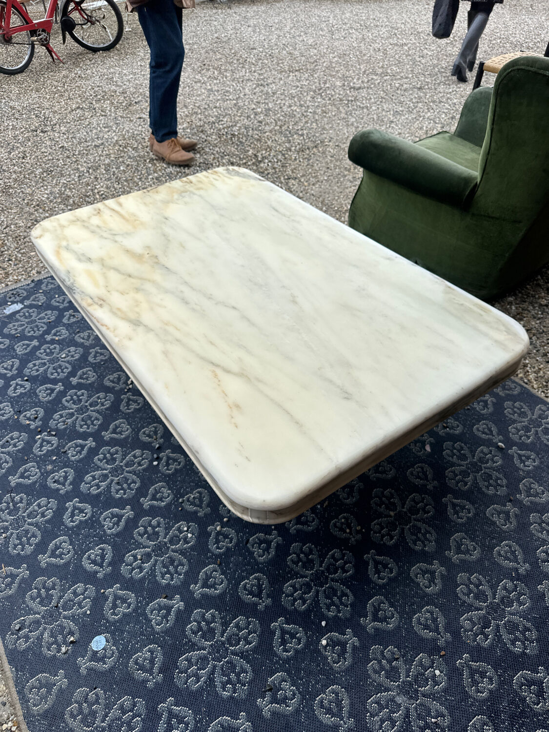 Marble coffee table