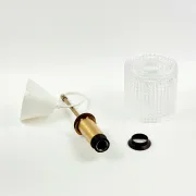 Mid-Century Scandinavian Glass & Brass Ceiling by C. Fagerlund for Orrefors