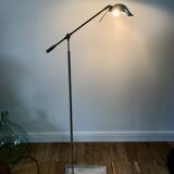 Lampadaire en alu brossé pivotant années 70