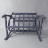 Rattan magazine holder