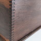 Solid wood writing with vintage curtain