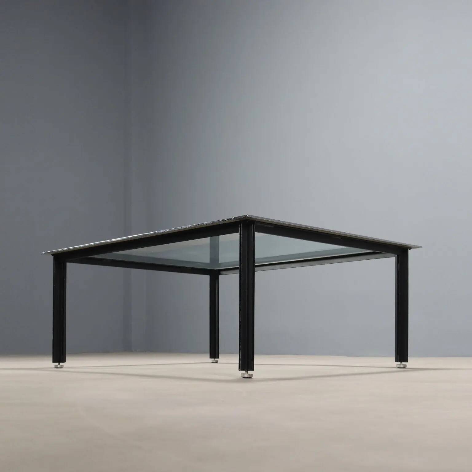 Table basse vintage Azucena Fasce Cromate design Italie 1960s-70s