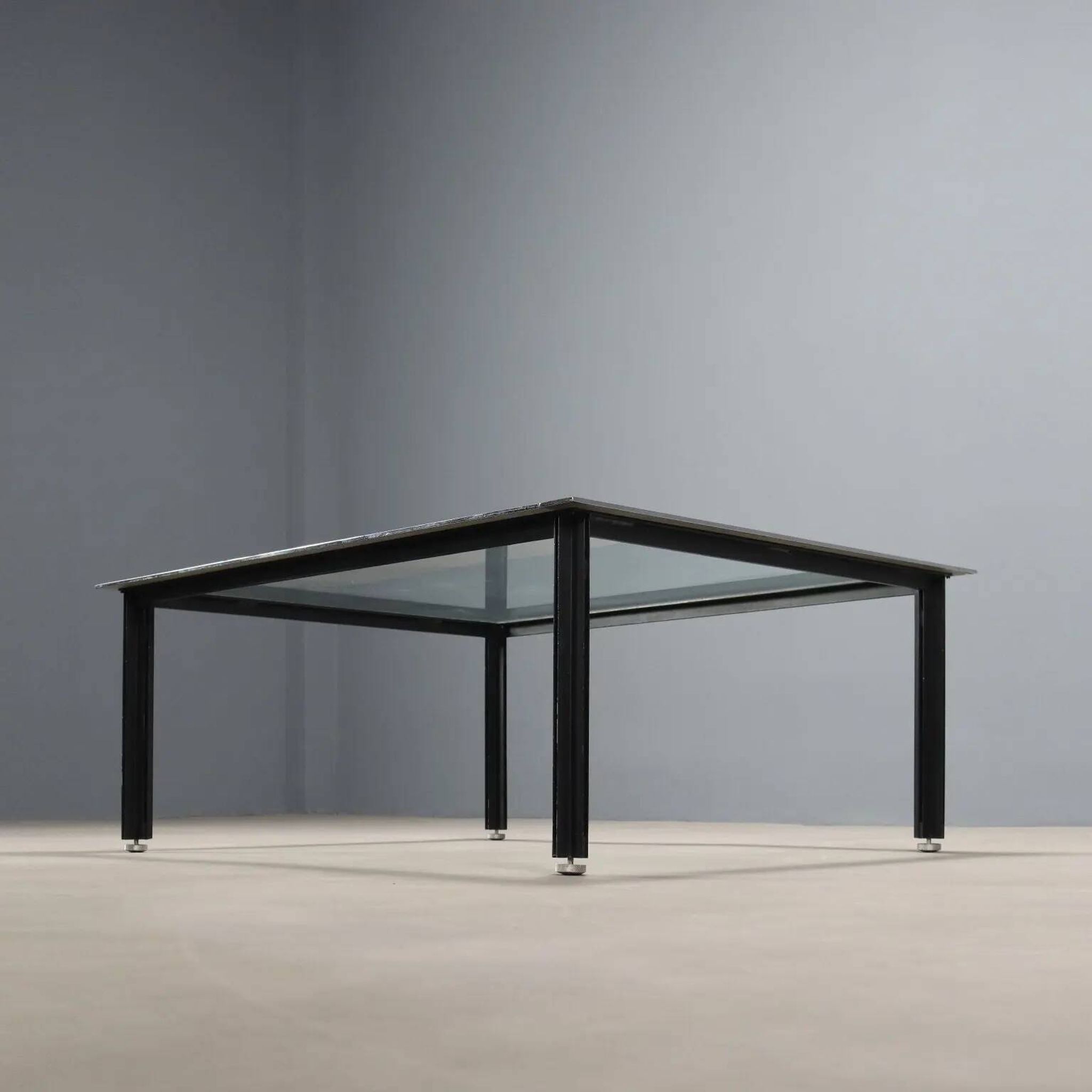Table basse vintage Azucena Fasce Cromate design Italie 1960s-70s