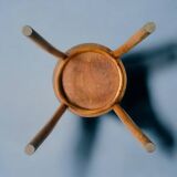 Thonet style Art Nouveau bistro stool in curved wood