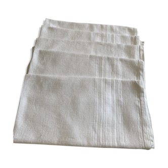Lot de serviettes nid d abeilles