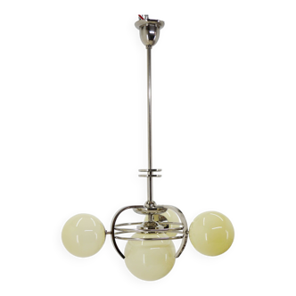 Art Deco Chandelier, 1930s, Restored