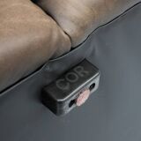 Leather Two-seater Sofa by COR 1970s
