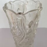 Molded glass vase