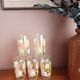 Set of 5 floral orangeade glasses