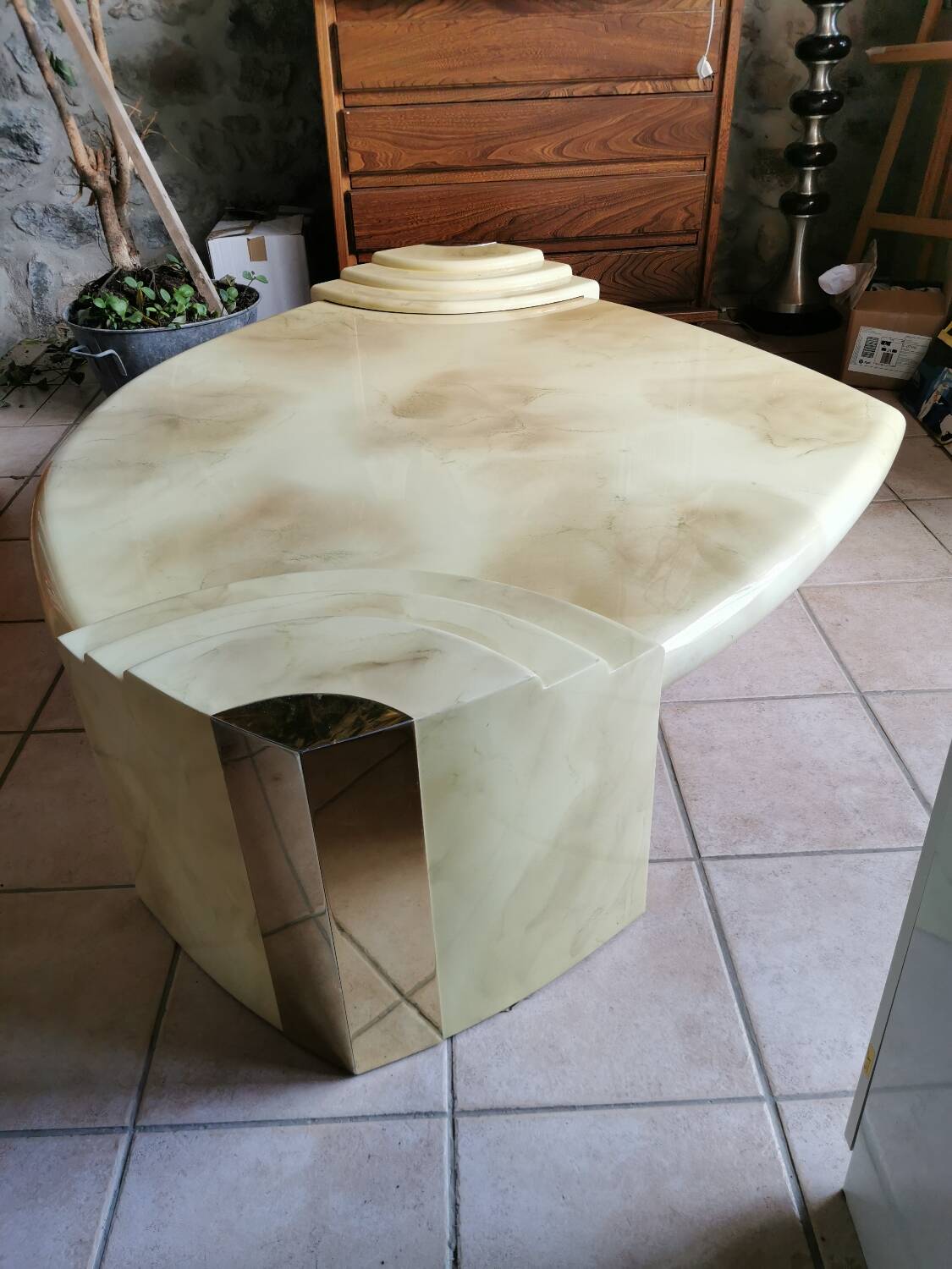 Vintage lacquered coffee table