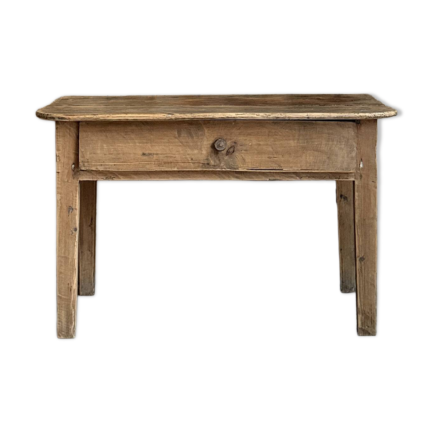 Small console or bedside table in solid pine (renovated)