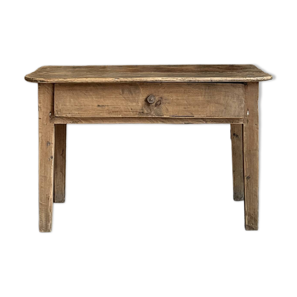 Petite console ou table de chevet en pin massif (rénovée)