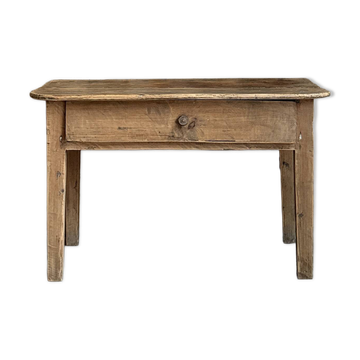 Petite console ou table de chevet en pin massif (rénovée)