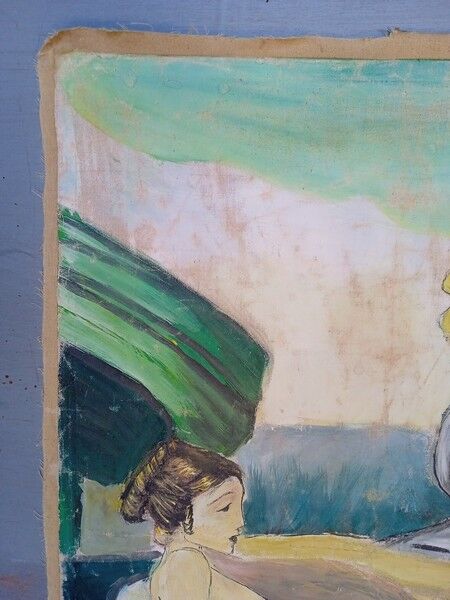 Lebasque painting on canvas early XXth