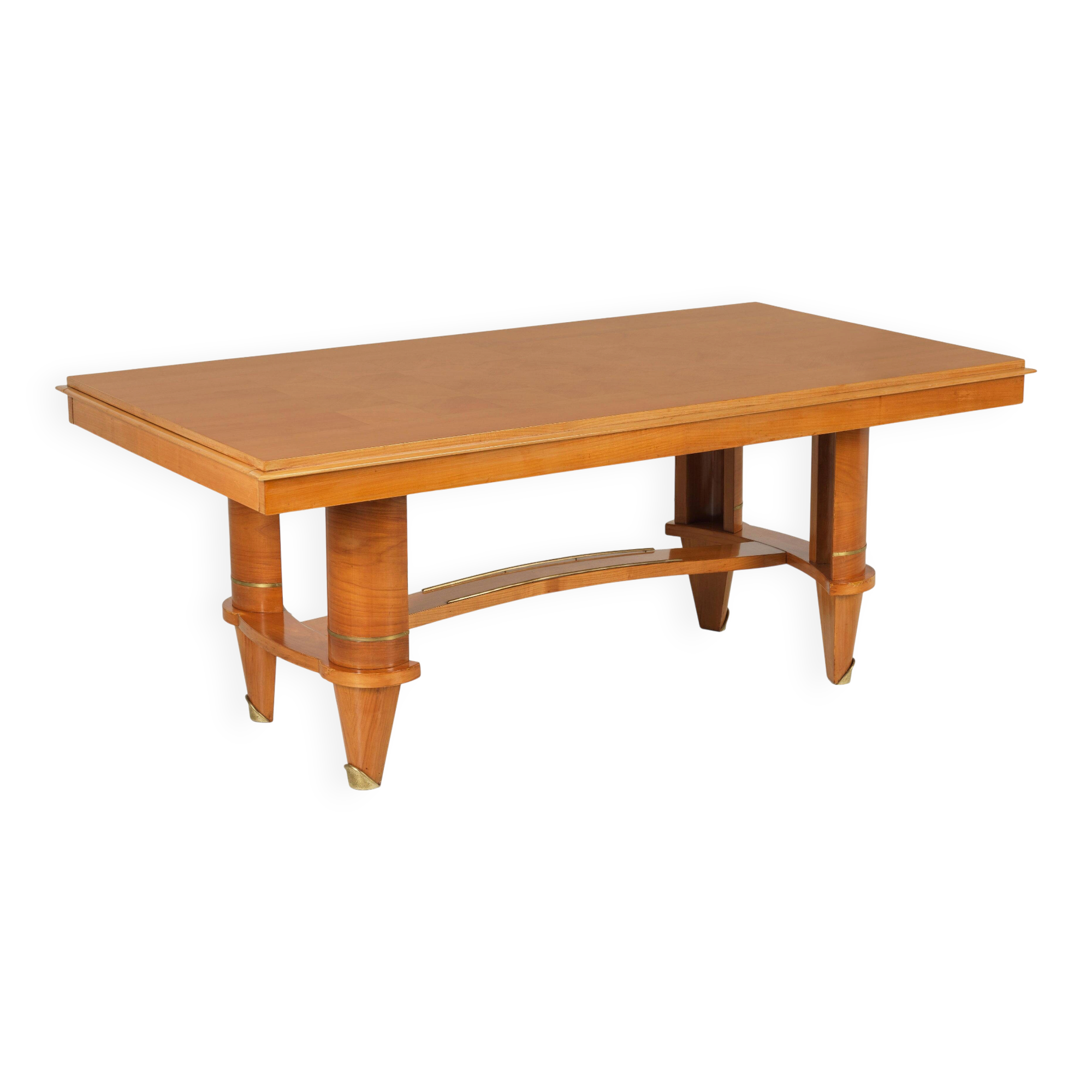 Table à manger française Art Déco en sycomore, style d'André Arbus, c. 1940